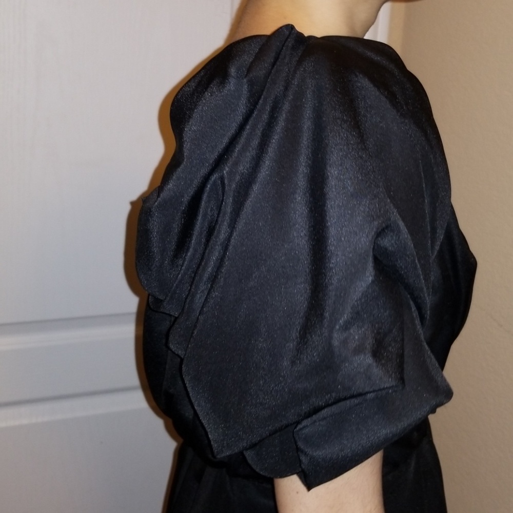 ASOS BLACK ONE SHOULDER DRESS - Picture 3 of 7